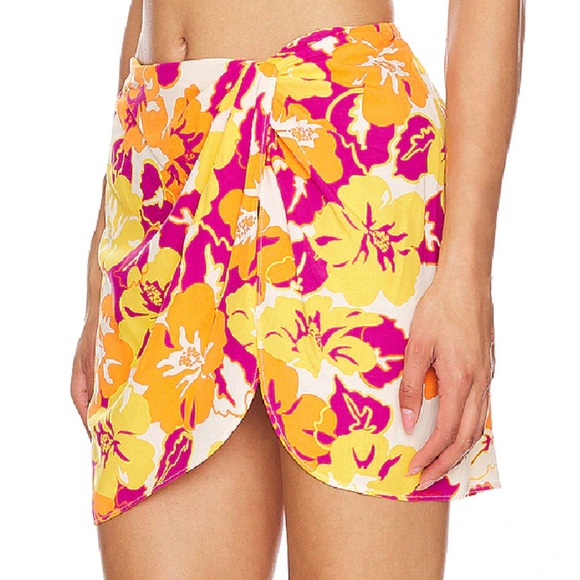 NWT L*Space Capri Mini Skirt Bliss And Blossom / Cover-Up (Size M) - Picture 1 of 6